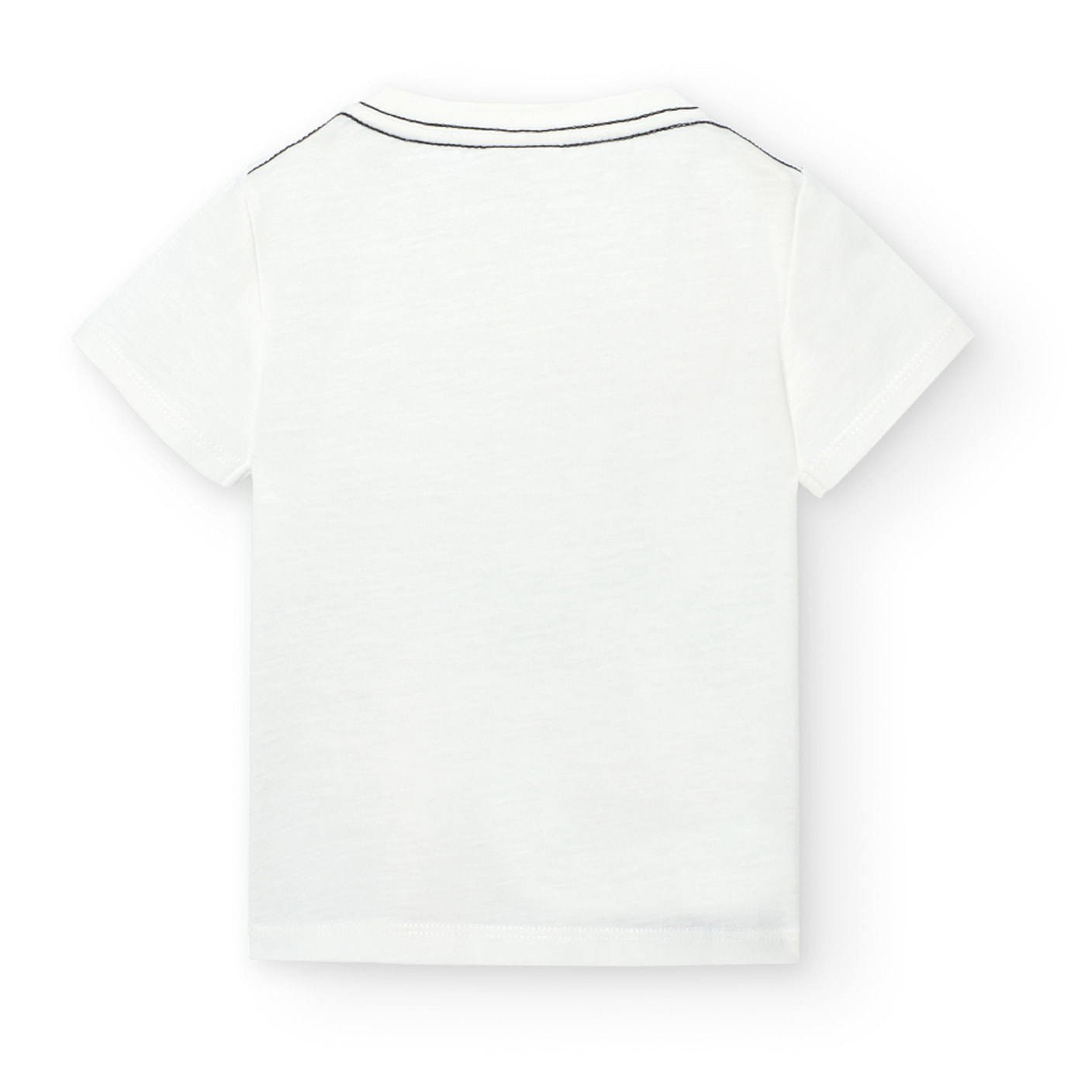 Camiseta niño estampada, mangas cortas, blanco, 328081