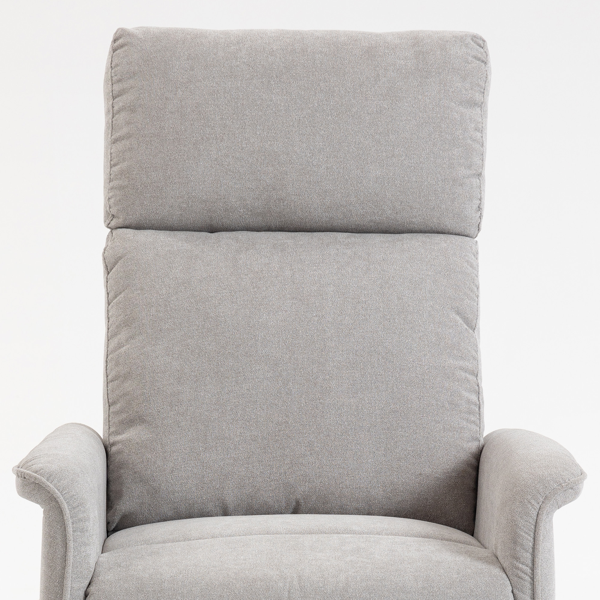 Fauteuil releveur électrique inclinable repose-pieds intégré tissu gris