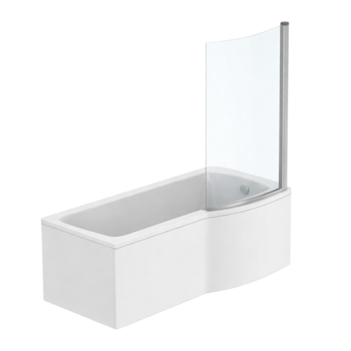 Baignoire Connect air 170 X 80 avec Pare Bain asymétrique droite