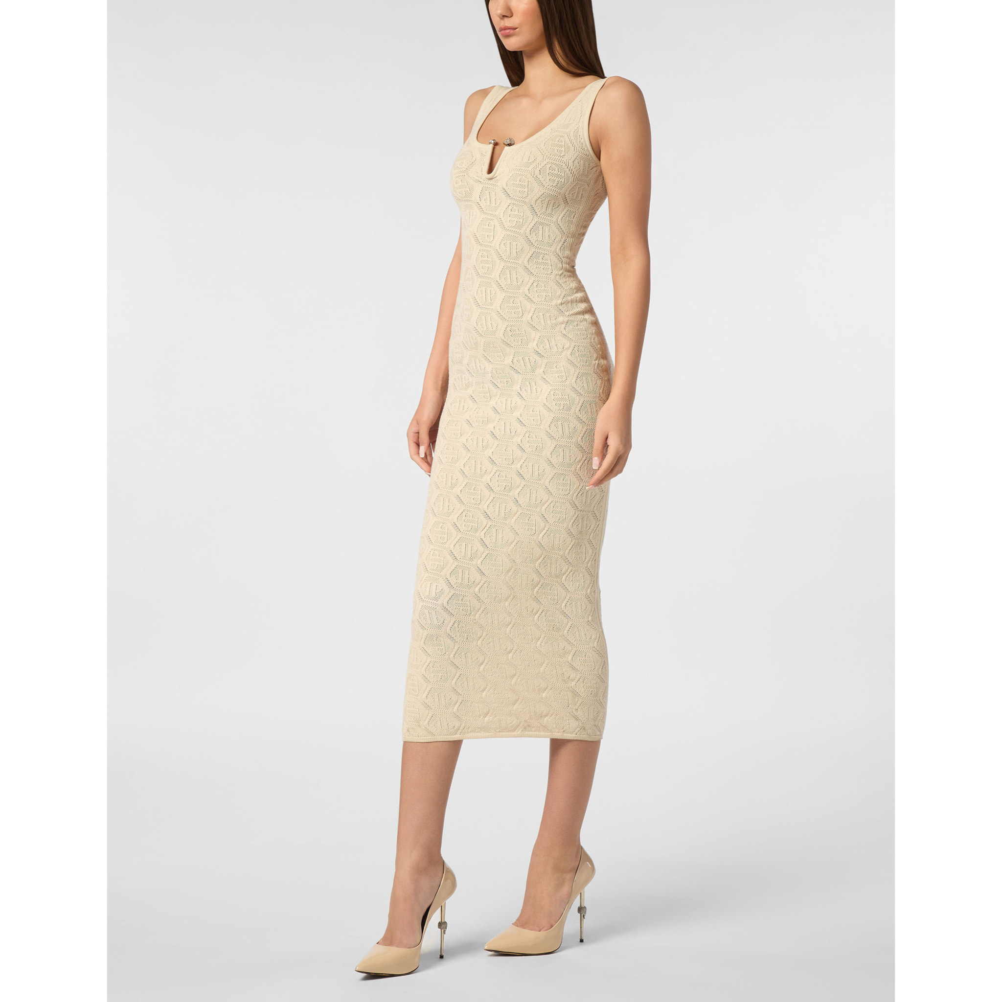 PHILIPP PLEIN Knit Day Dress MONOGRAM