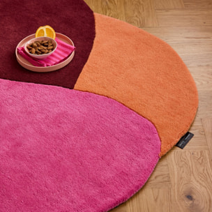 PANTONE - Tapis en laine fait main NUAGE SUCRE rose