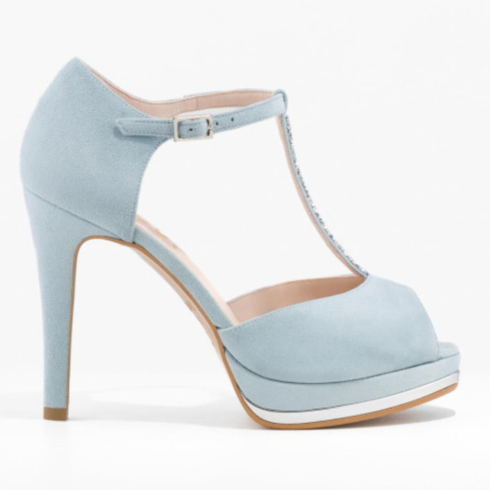 SANDALIAS DE NOVIA AZULES PAULI