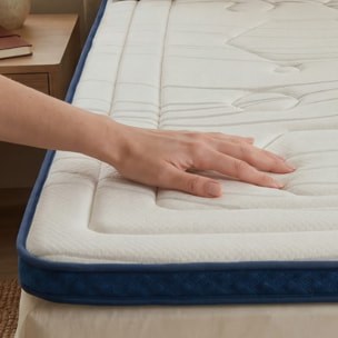 Surmatelas Dolce Vita Air Fresh, Mousse à Cellules Ouvertes & Mémoire de Forme, Aération Optimale