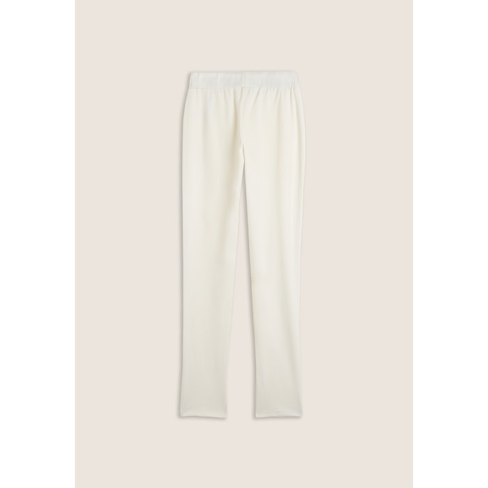 Pantalone Slim con Gamba Aderente e bordature a contrasto