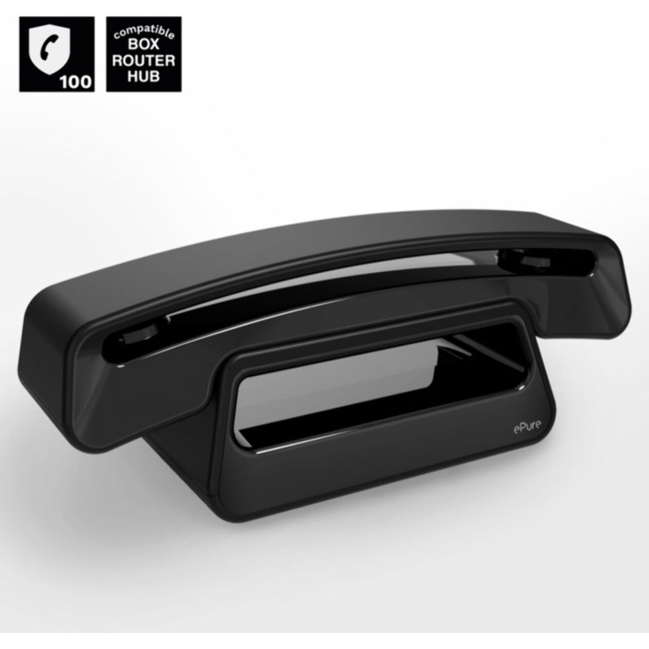 Combiné supplémentaire ALCATEL Combiné Supp ePure Iconic Noir