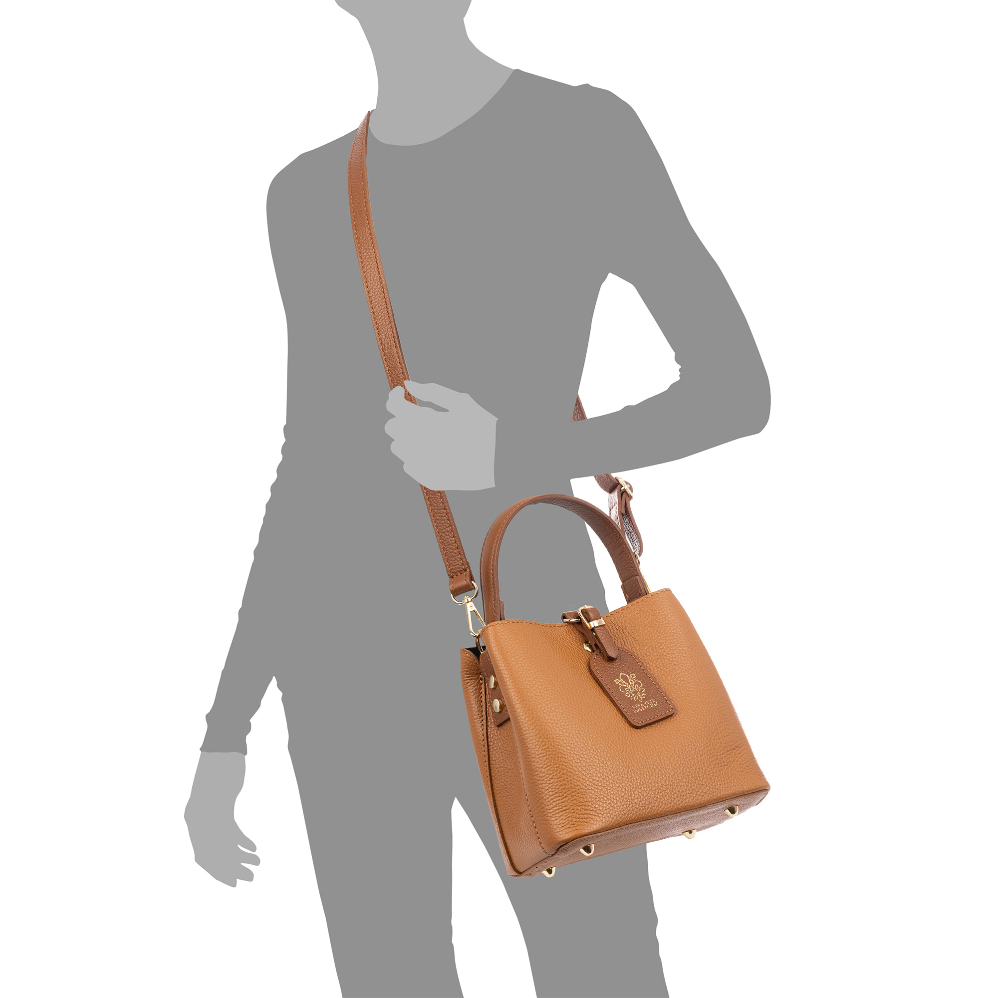 Bernate Borsa a mano Donna. Pelle autentica Dollaro.