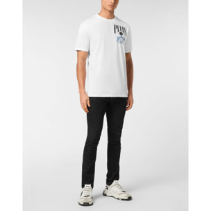PHILIPP PLEIN Camiseta de cuello redondo y manga corta RACING