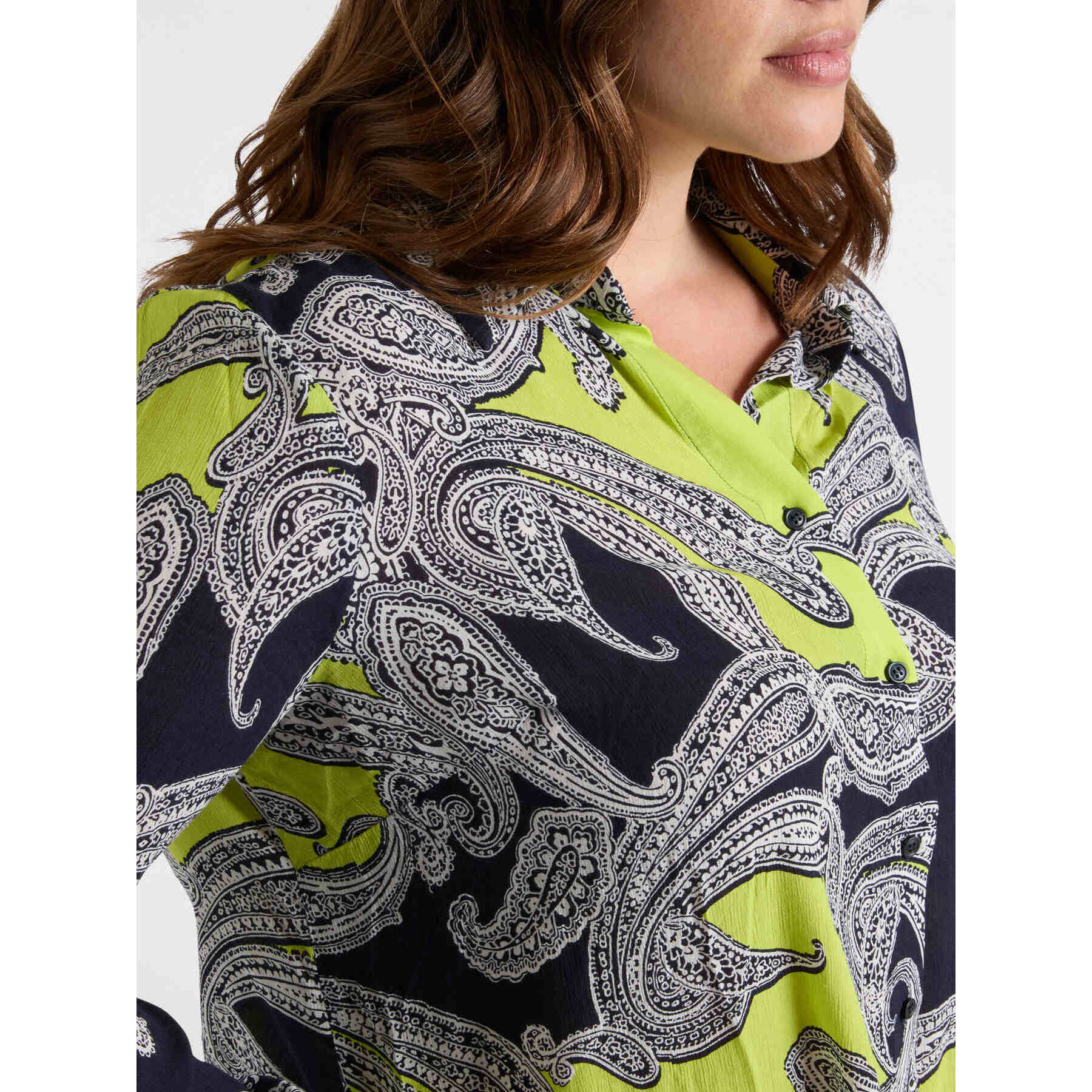 Fiorella Rubino - Camisa con estampado de bandana - Negro