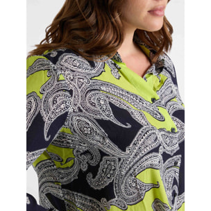 Fiorella Rubino - Camisa con estampado de bandana - Negro