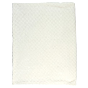 Plaid - HOME DECO FACTORY - Effet Sherpa - Ultradoux - Blanc