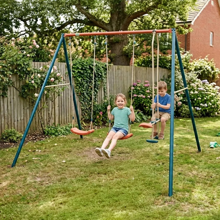 Portique métal 2,20 m Axion TEO - 4 Enfants