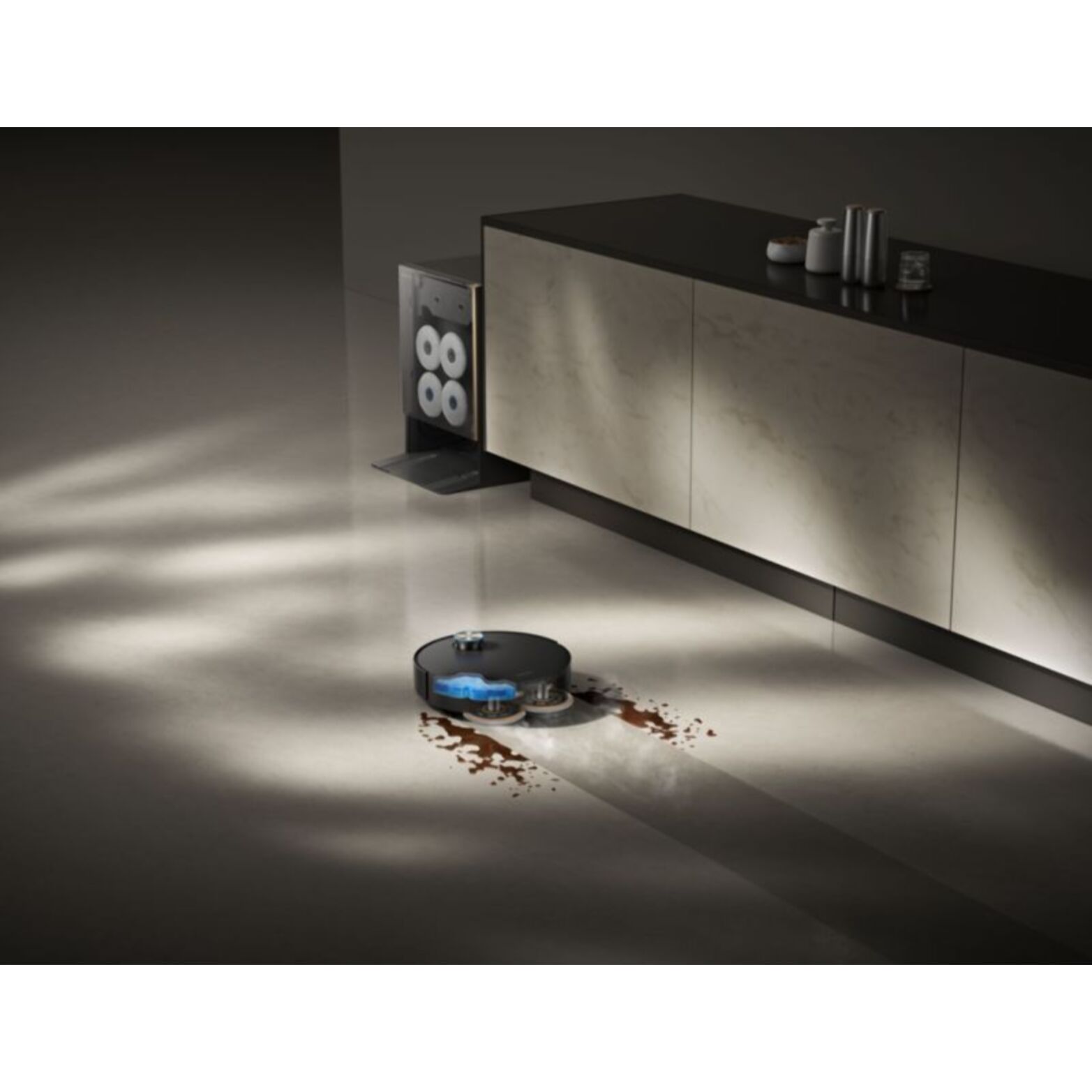 Robot Aspirateur Laveur DREAME MatriX10 Ultra noir avec serpillères auto-interchangeables