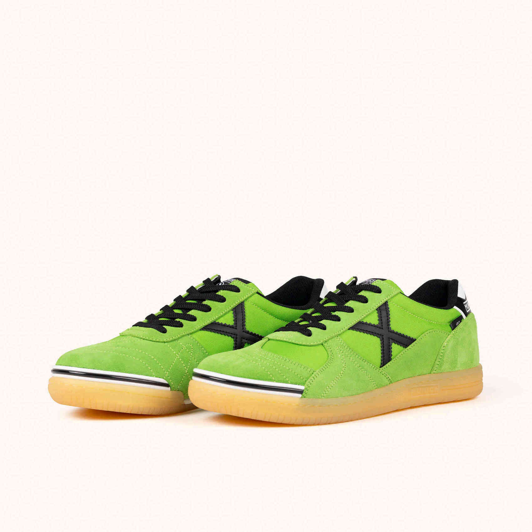 MUNICH G-3 461 Zapatilla de Fútbol Sala en Verde Flúor con Detalles Negros