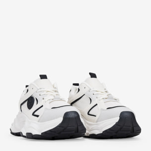 Zapatillas de plataforma blancas con cordones