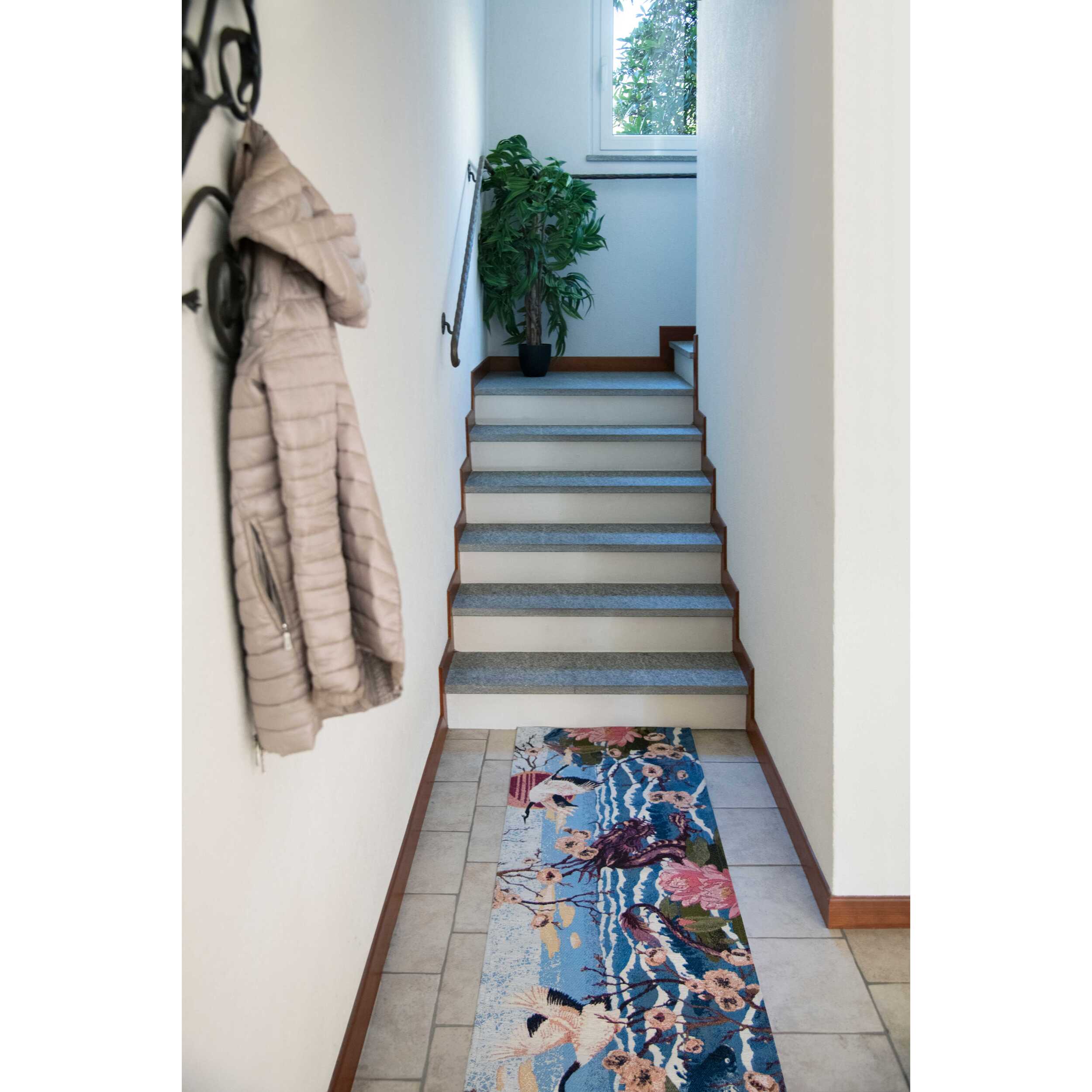 Tappeto Excelsa Fuji in poliestere e cotone 55x180x0,7 cm multicolore