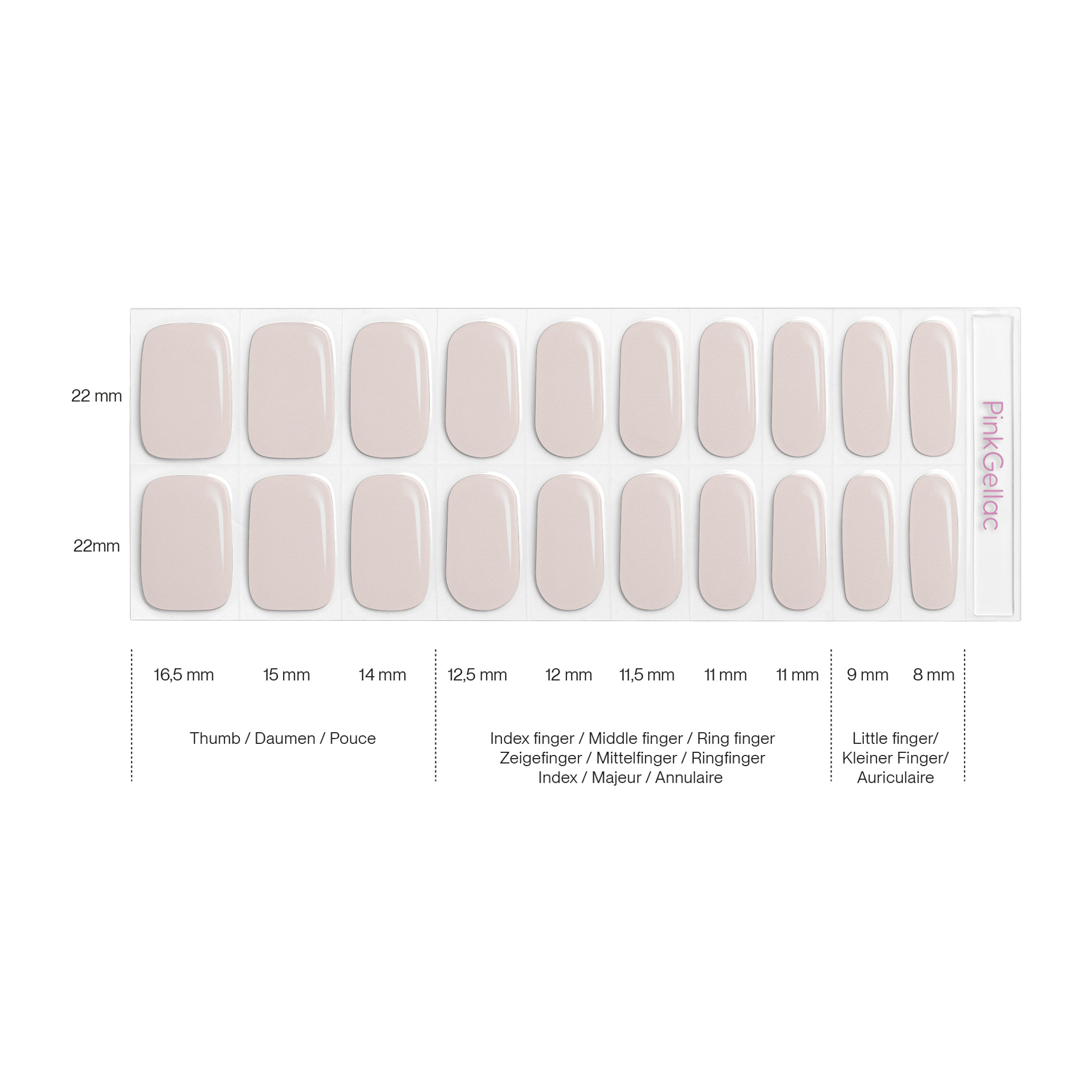 Stickers gel - 0015 Romantic Chrome