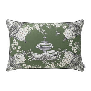 Housse de coussin imprimée en lin, FAUBOURG