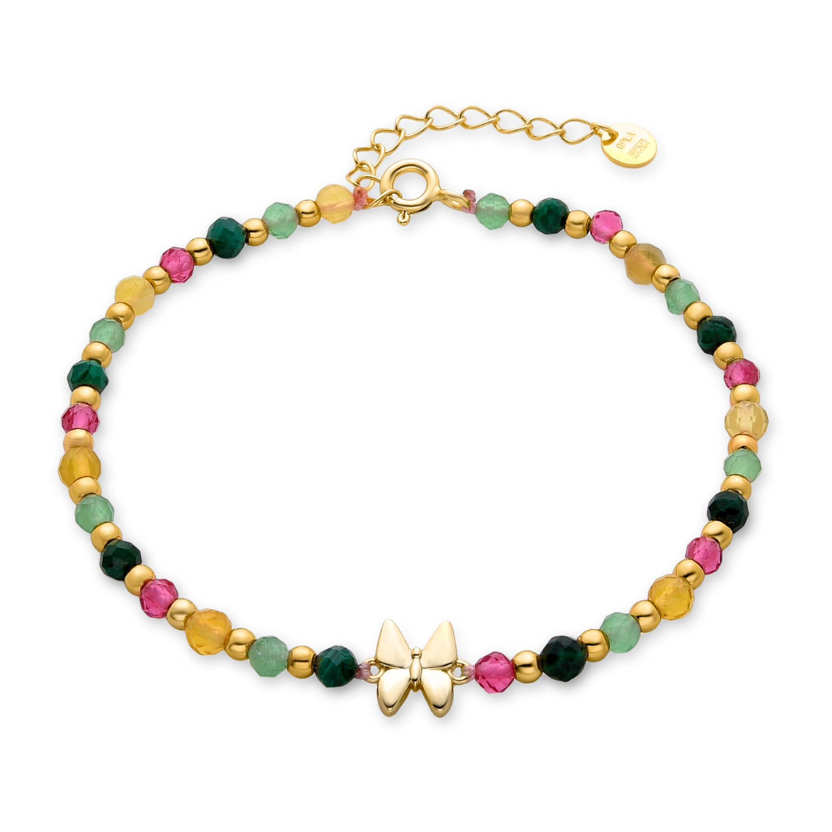 Pulsera Mariposa acabado oro amarillo 18k
