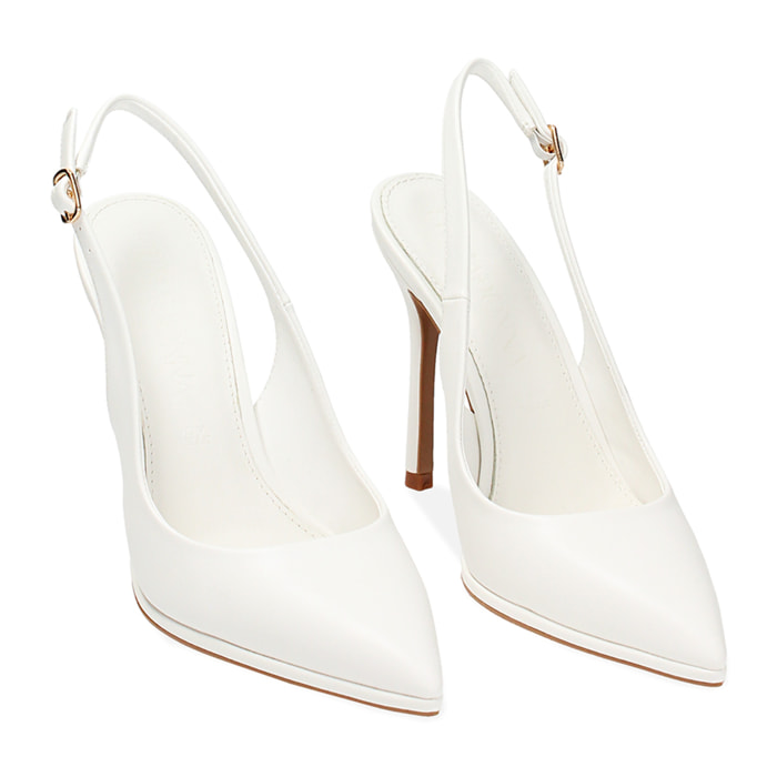 Zapatos de tacón Bailarinas blancos