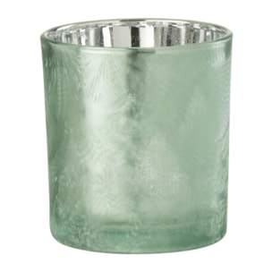 J-Line photophore Arbre - verre - vert/argent - 3 pcs