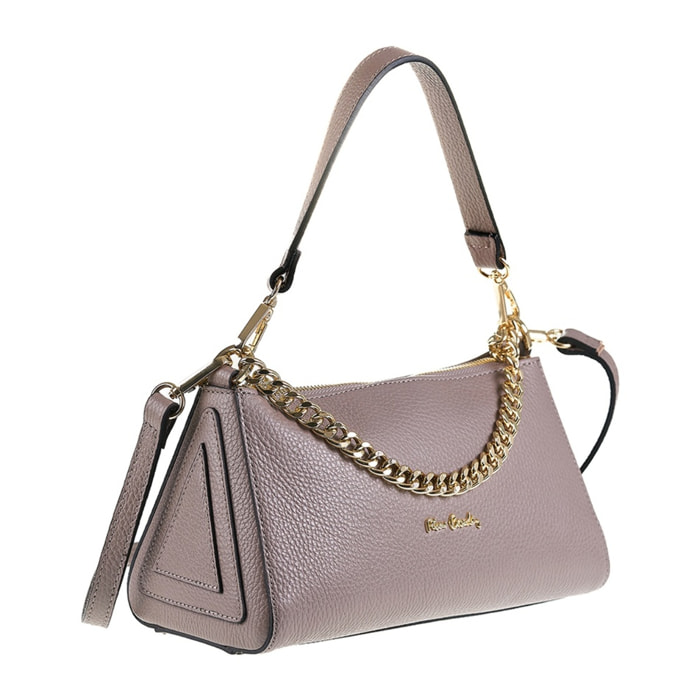 Borsa a spalla da donna Made in Italy - Modello Violette - 100% pelle - 26.0 x 13.5 x 11.5 cm