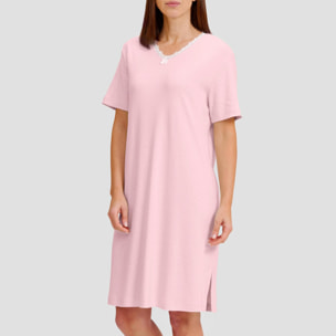 Camisón largo rosa