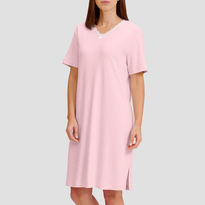 Camisón largo rosa