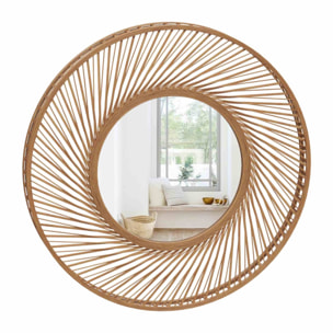 Espejo espiral Vidhay bambú Ø71,7x6,8