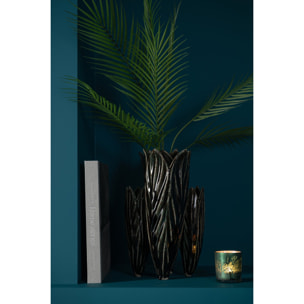 J-Line vase - argile - bleu pétrole