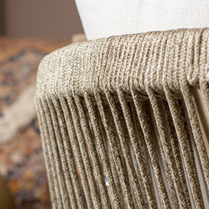 Ensemble de jardin table en bois d'acacia 8 places SAONA