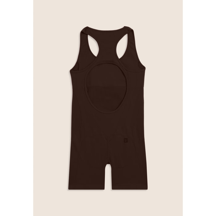 Tuta Jumpsuit Seamless Short con cut-out sulla schiena