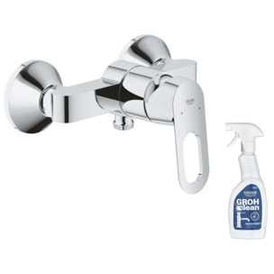 Grohe - Mitigeur douche BauLoop monocommande + nettoyant robinetterie GrohClean
