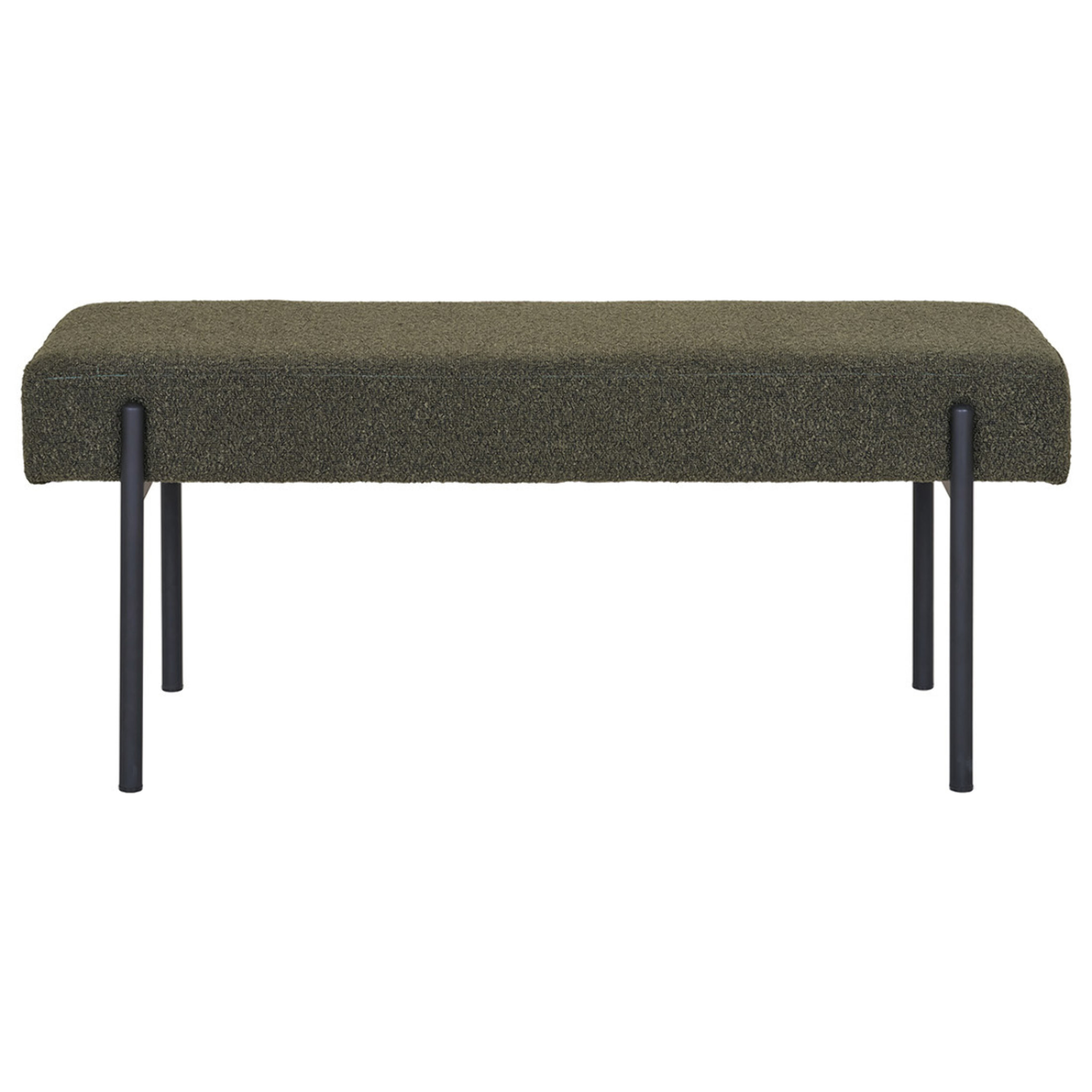 Romeo - banc - tissu bouclette - 100 cm - Vert Kaki