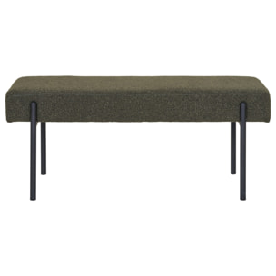 Romeo - banc - tissu bouclette - 100 cm - Vert Kaki