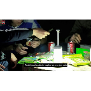 Lanterne portable LED de voyage blanc Herzberg HG5049-WHT