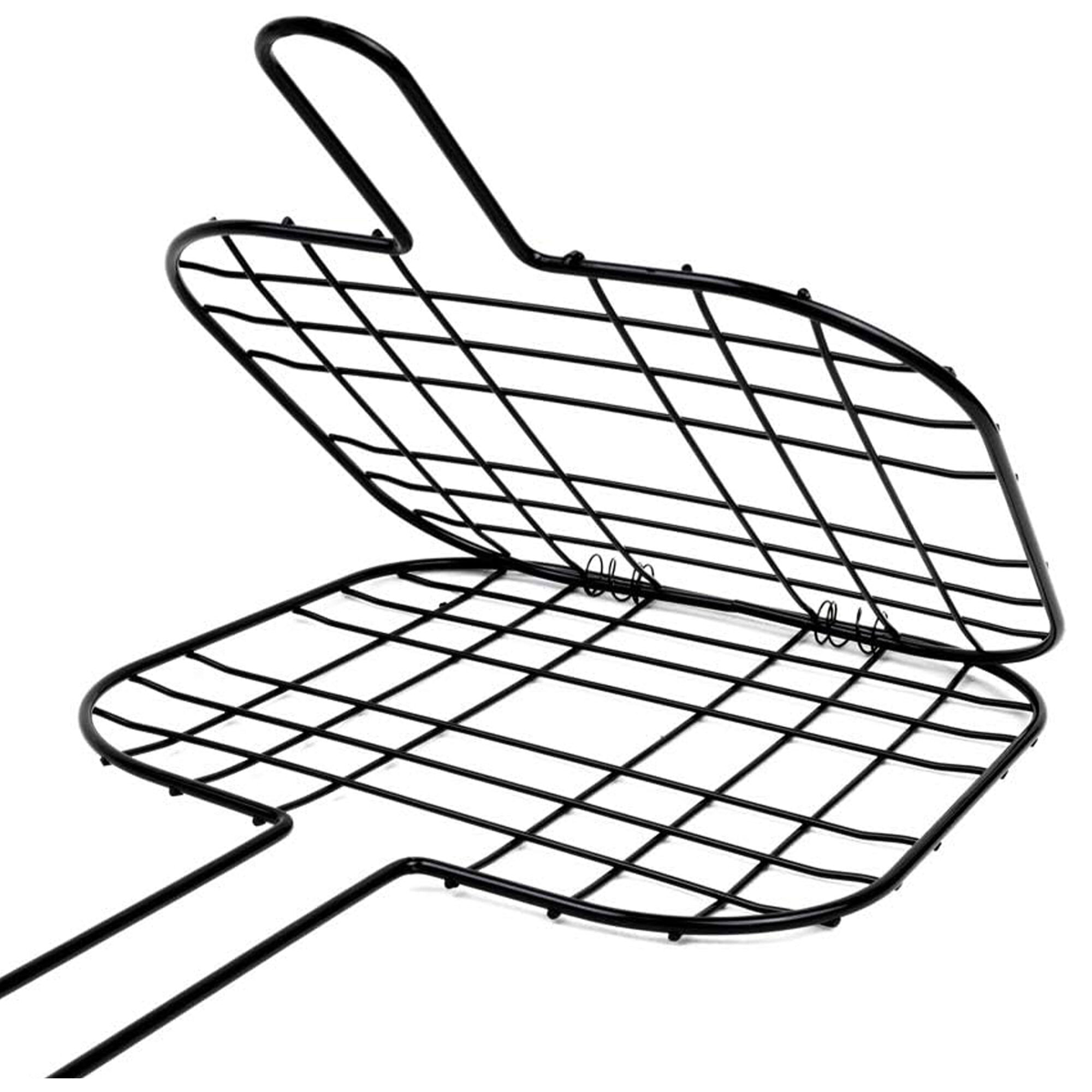 Well home parrilla bbq en alambre de hierro antiadherente 38x20cm