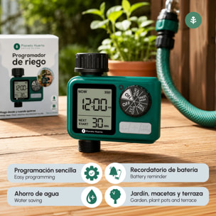 Programador de Riego Digital Planeta Huerto