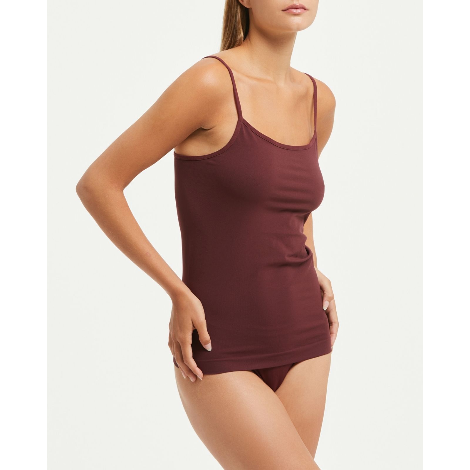Canotta seamless con spalline sottili