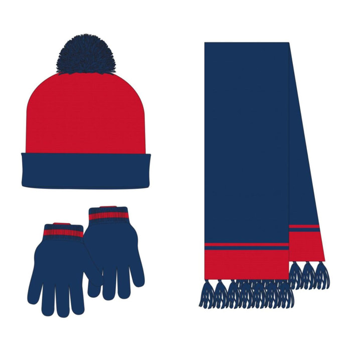 Conjunto gorro, guantes y tubo de cuello infantil "Spiderman"