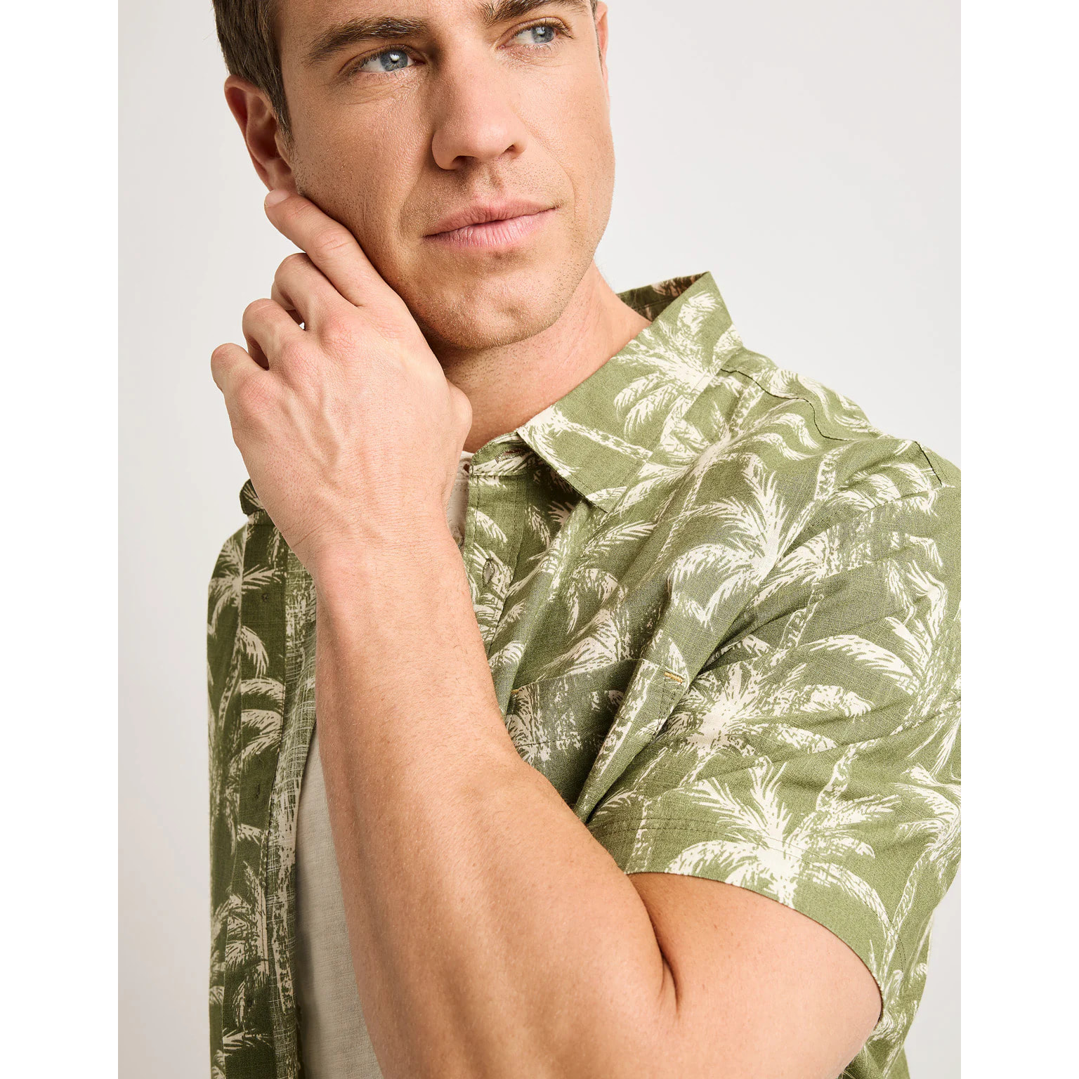 Camisa Manga Corta Verde - Linnot