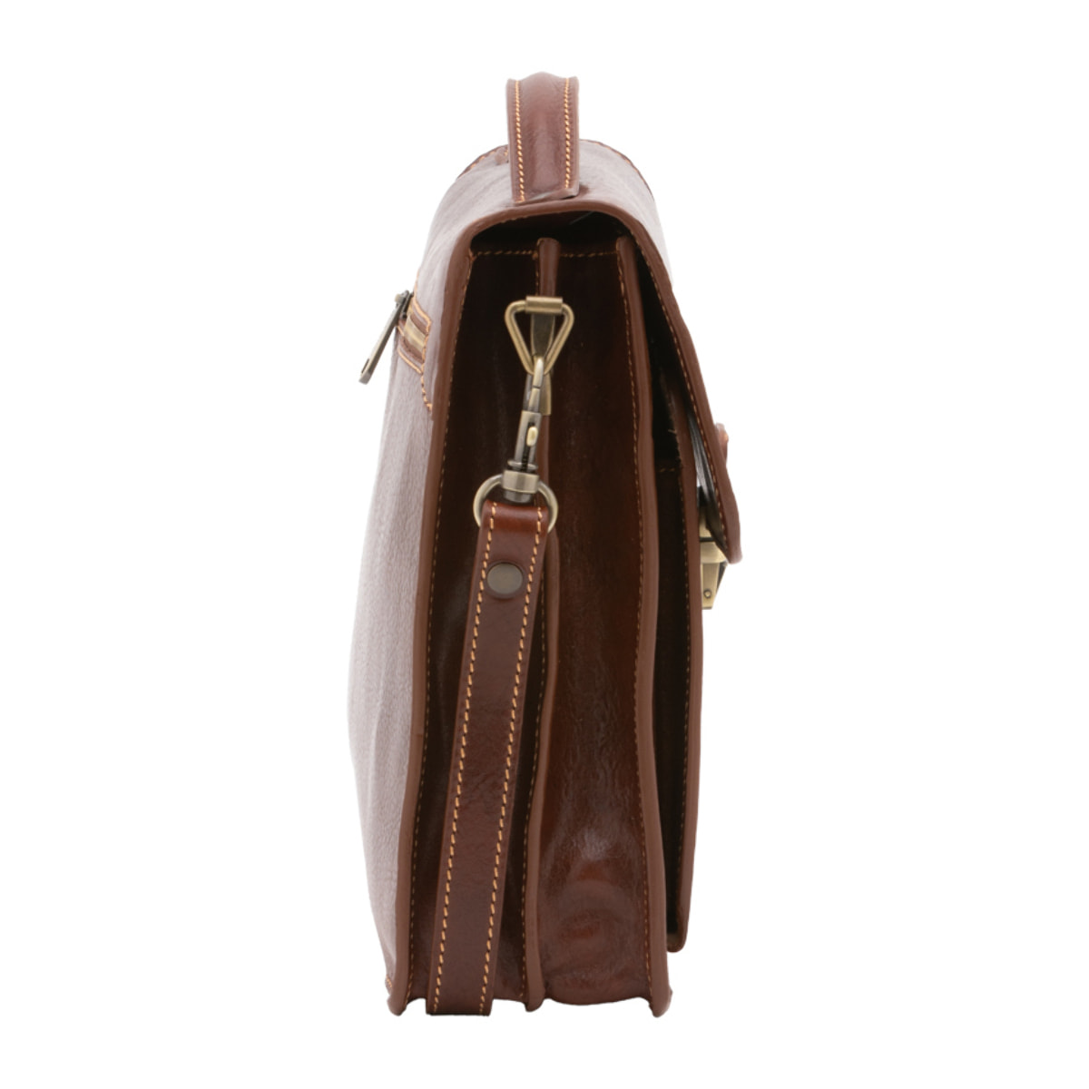 Borsa a tracolla  da uomo In Vera pelle Made in Italy 26x23,5x9 cm