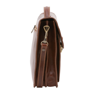 Borsa a tracolla  da uomo In Vera pelle Made in Italy 26x23,5x9 cm