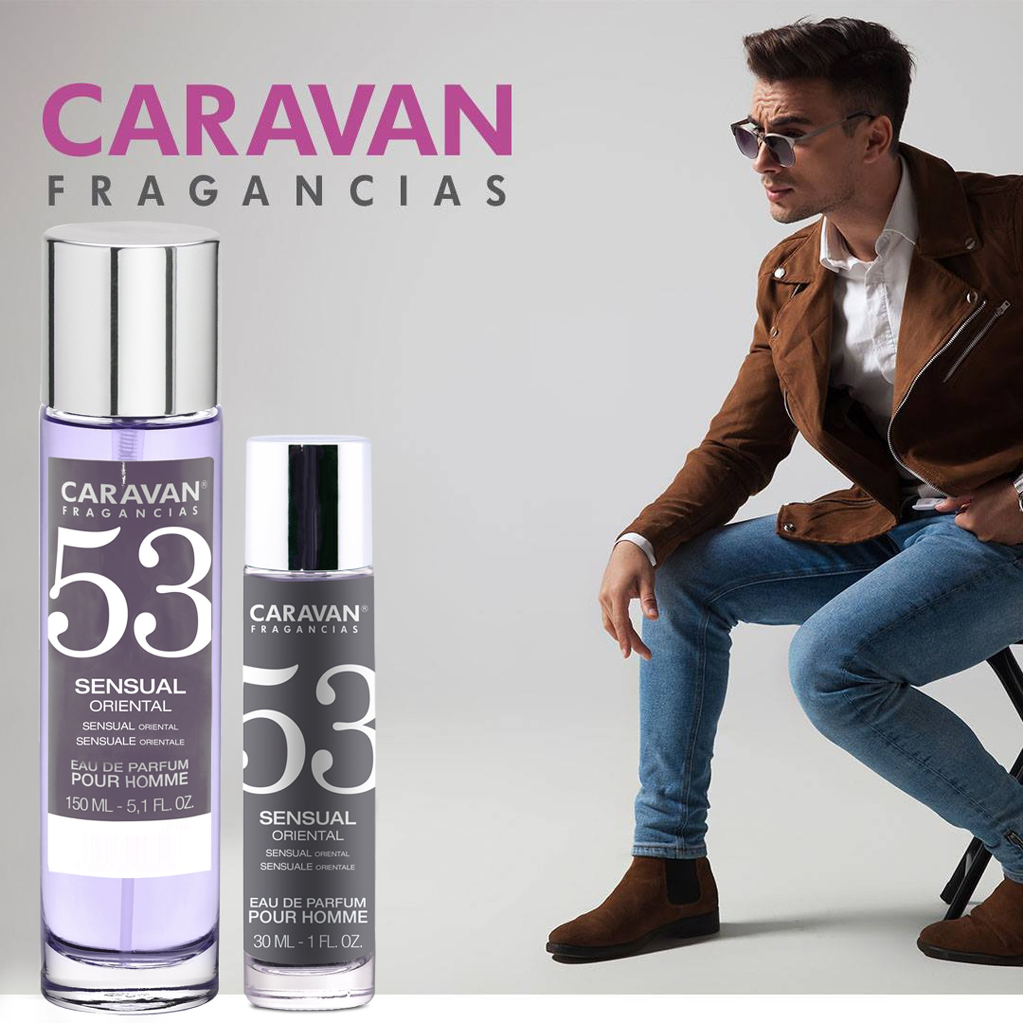 Caravan fragancias set de 2 frascos perfume de hombre nº53, de 150 ml