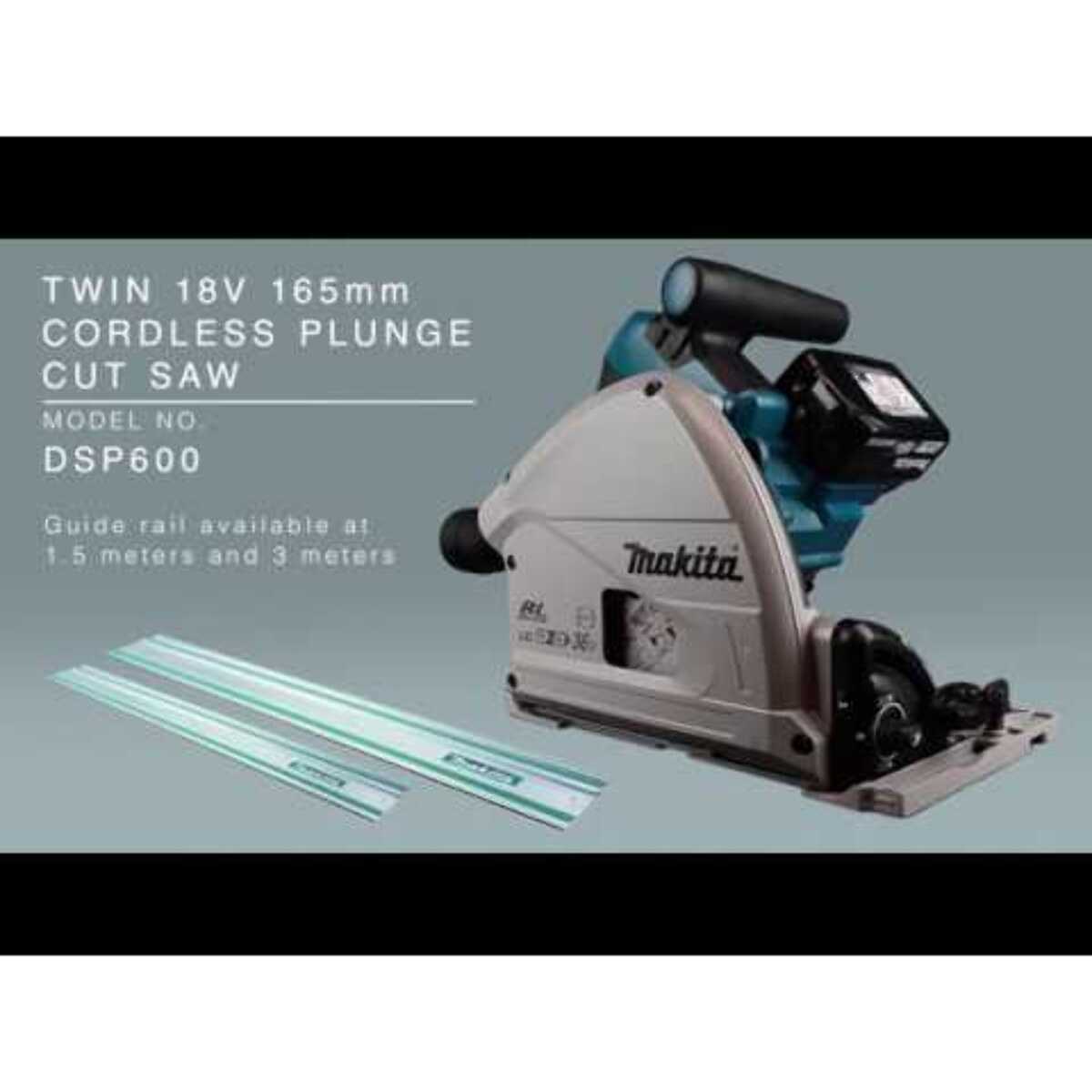 Scie plongeante 18 V Li-ion Ø165 mm - MAKITA - Sans batterie, ni chargeur - MacKPac - DSP600ZJ