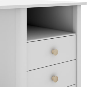 Bureau enfant 3 tiroirs en bois massif - MELVIN