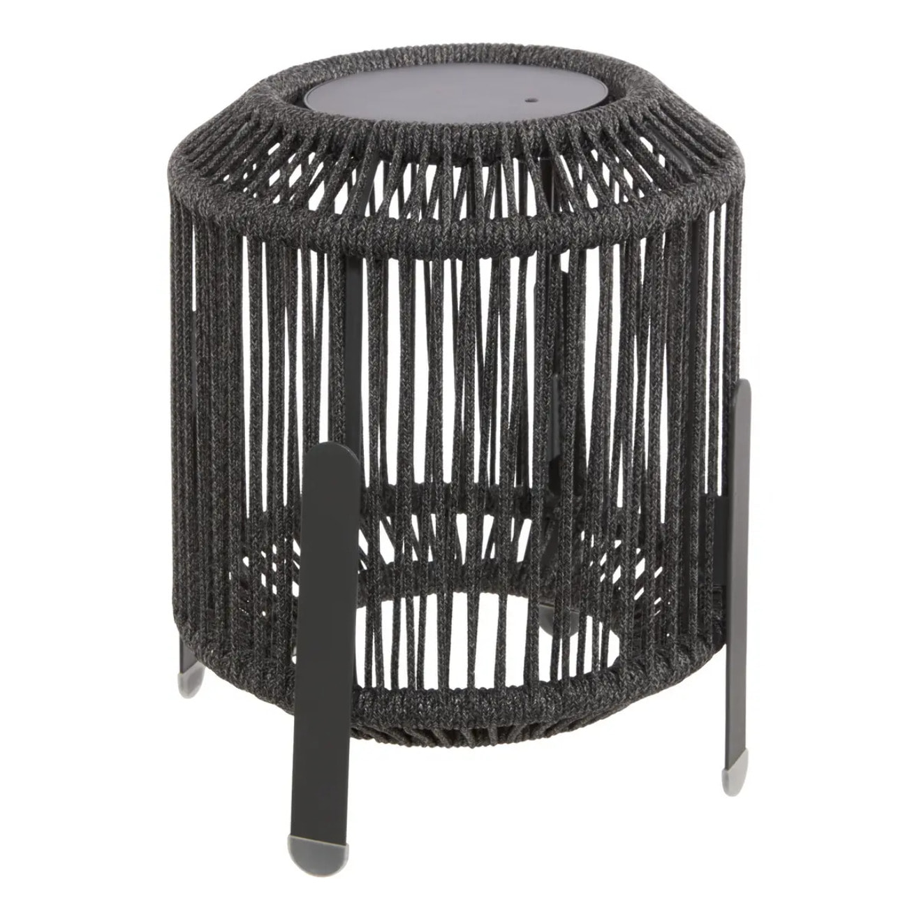 Lanterne Liny solaire gris H36cm