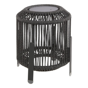 Lanterne Liny solaire gris H36cm