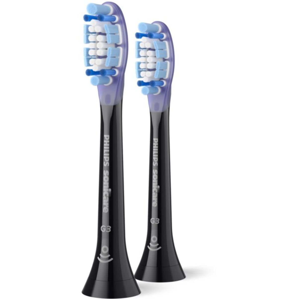 Brossette dentaire PHILIPS Sonicare lot de 2 -  HX9052/88 black Gum Care - soin des gencives G3
