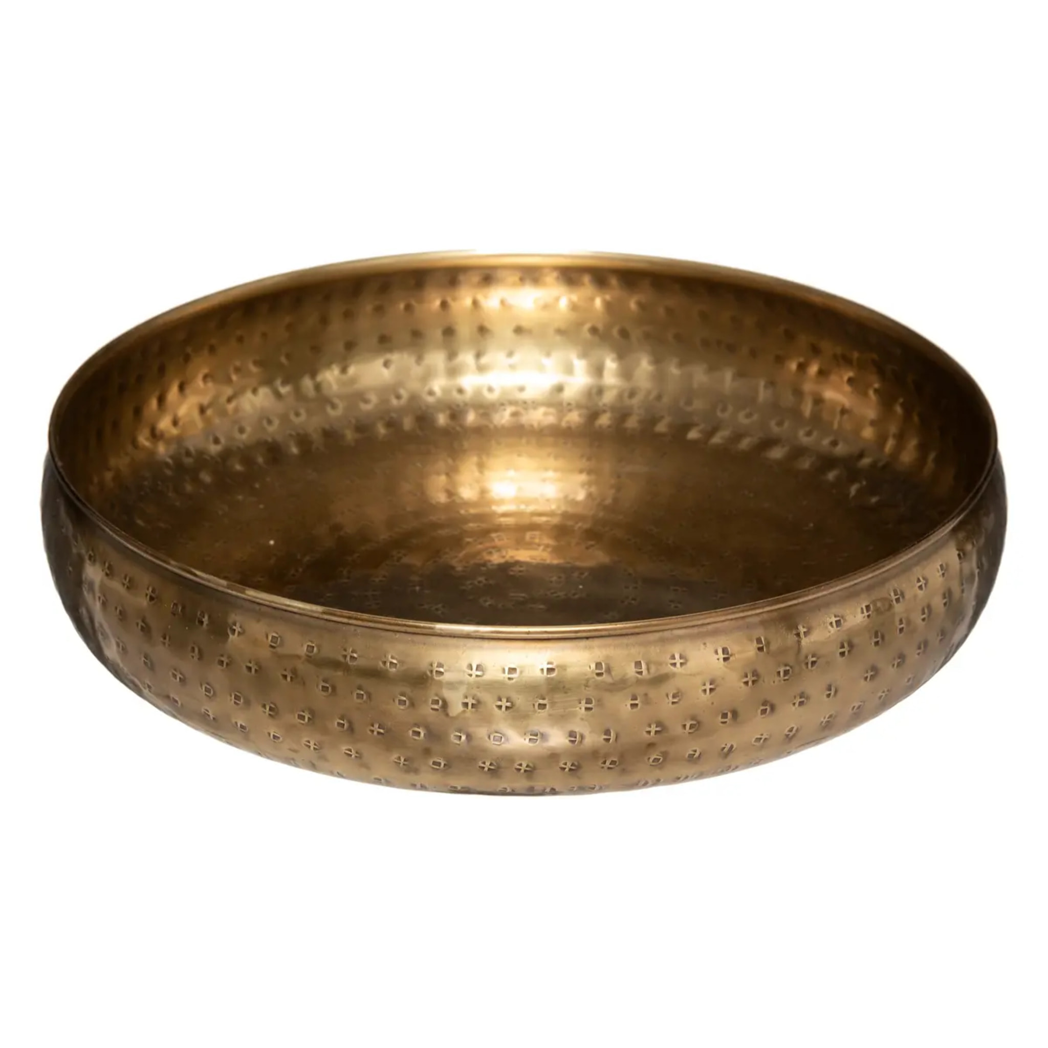 Set de 2 coupes "Oasis" métal doré D20/30,5cm