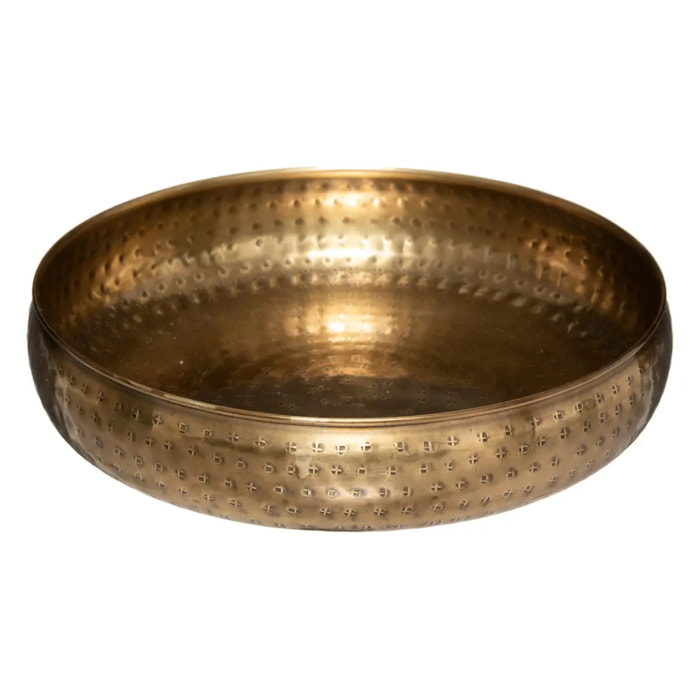 Set de 2 coupes "Oasis" métal doré D20/30,5cm